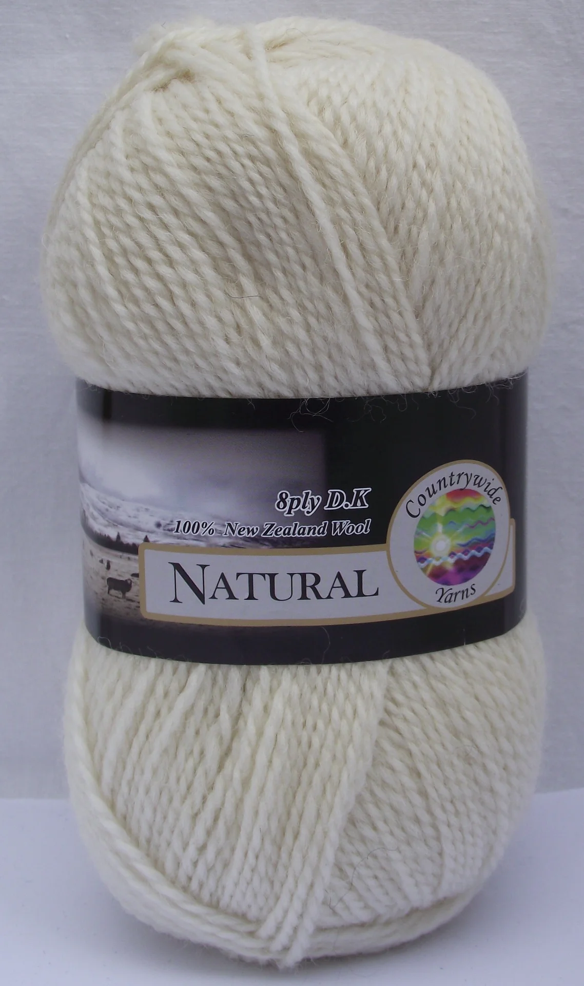 Countywide Naturals 8 Ply Balls 1101 Ecru