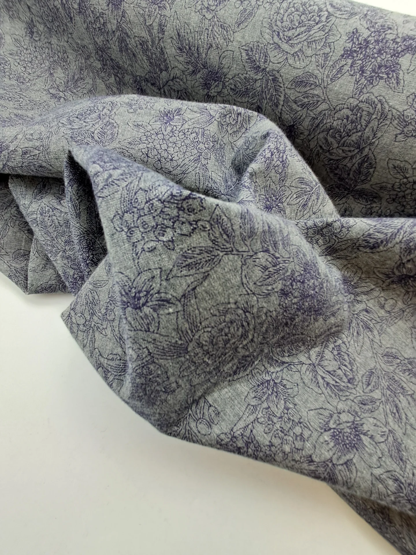 Fabric Cotton Denim Print 2101