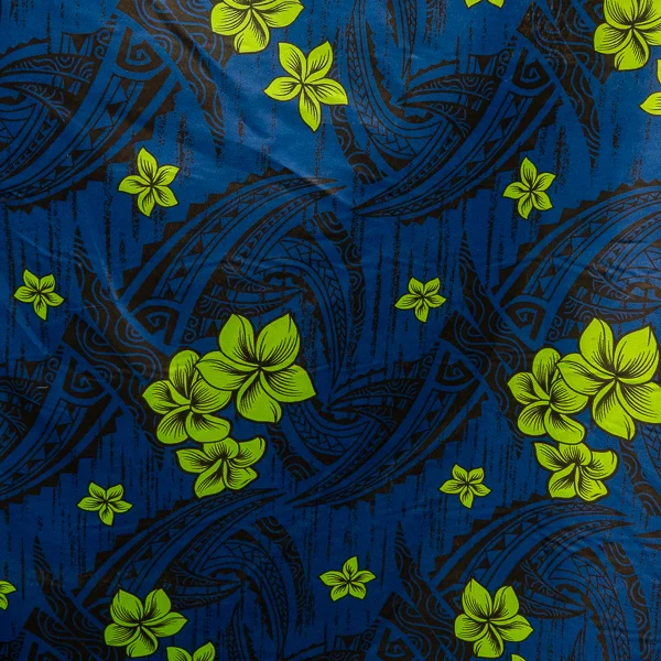 Fabric Poplin Print Col 3 Blue Green