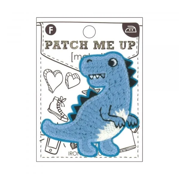 Motif Iron On 6906 Blue Dinosaur