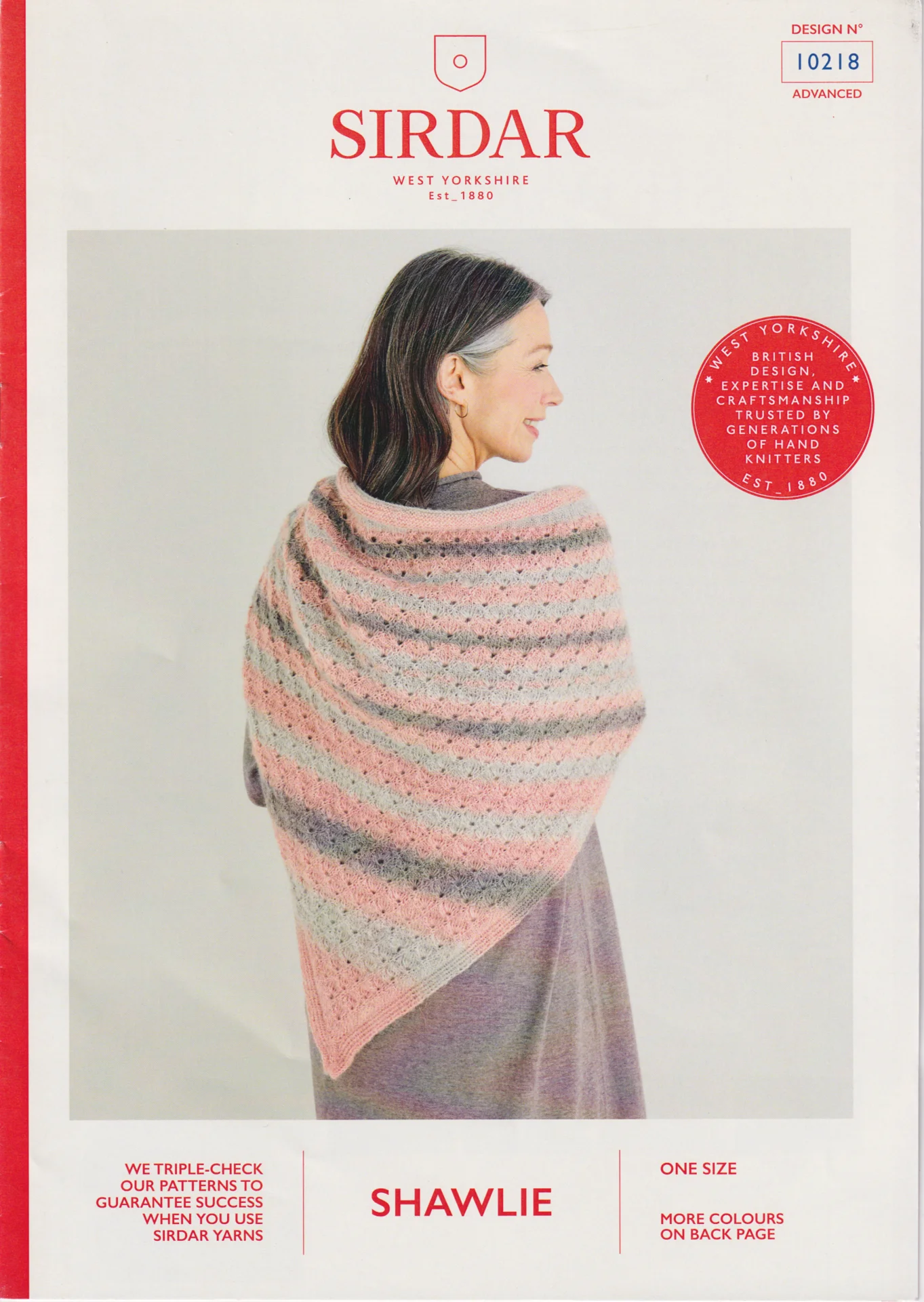 Sirdar Shawlie Patterns 10218 Triangle Wrap