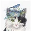Dimensions Kit Cross Stitch Floral Crown Cat - photo 1