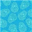 Day Of Dead Blue Skulls