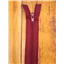 Zip 5 Coil Open End Burgundy 35cm
