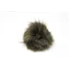 Fake Fur Pom Pom 45mm Col 7 Dark Brown