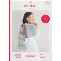 Sirdar Shawlie Patterns 10215 Long Scarf