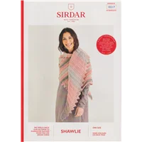 Sirdar Shawlie Patterns 10217 Triangle Wrap Edge