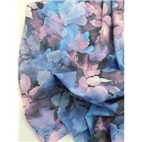 Fabric W2410 Linen Blues Lilac