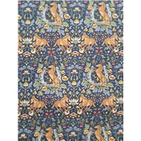 William Morris Inspired KANDA Navy Horses